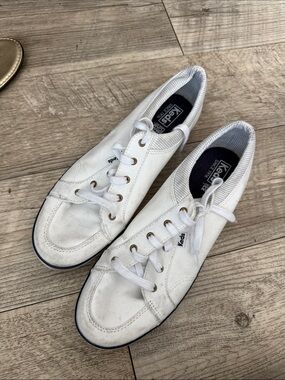 Keds White Canvas Low-Top Women's Sneakers